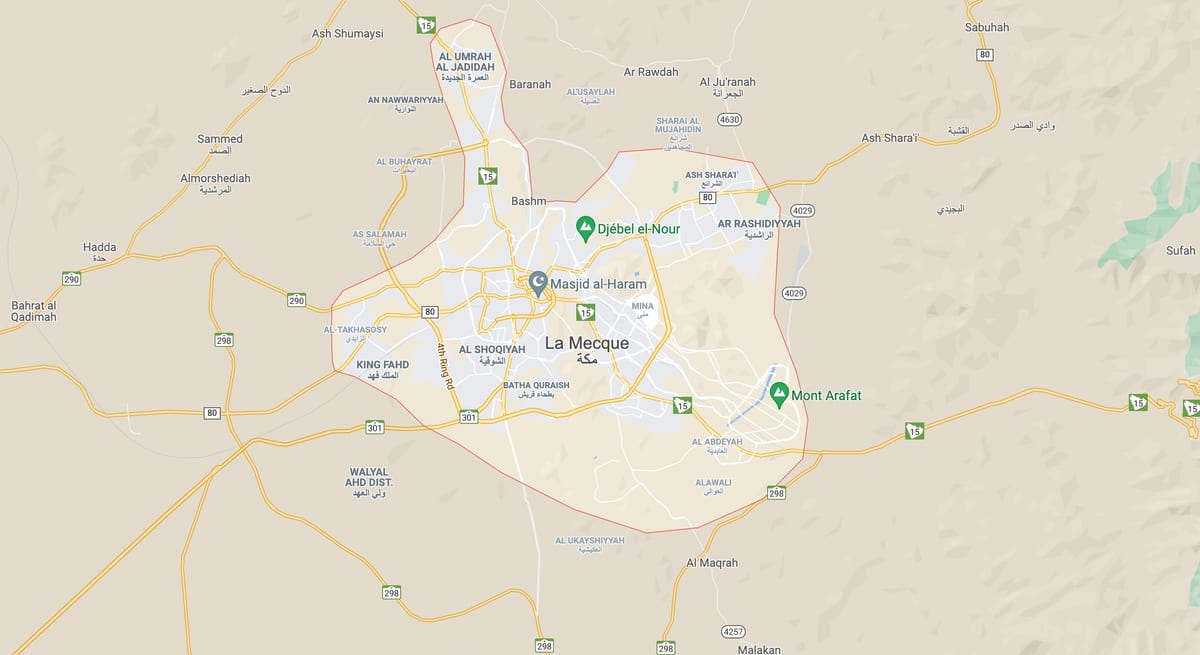 خريطة الطرق في مكة المكرمة (مكة المكرمة)