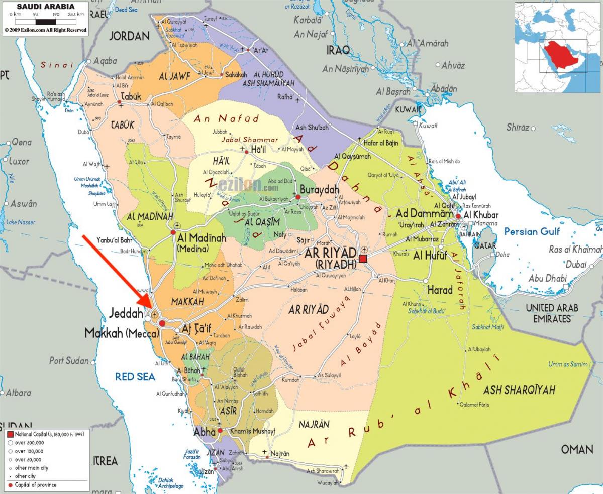 خريطة مطارات مكة المكرمة (مكة المكرمة)