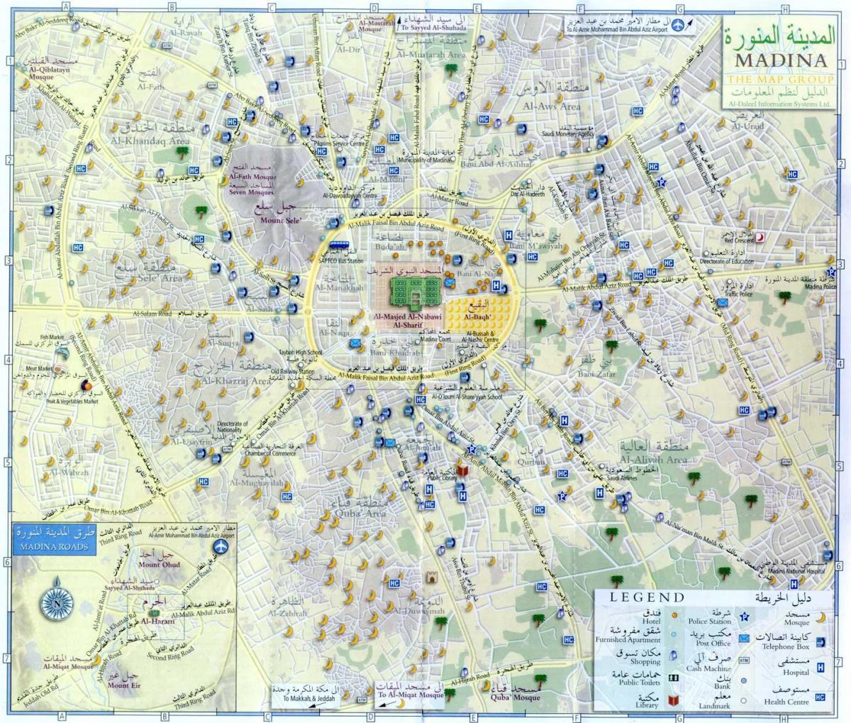 خريطة مكة المكرمة (مكة) لمشاهدة المعالم السياحية